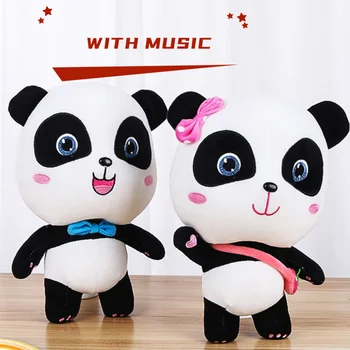 Bebek Otobüs Panda peluş müzikli oyuncak Babybus Kiki Mius Mius Dolması Peluş Bebek Yumuşak Oyuncaklar Sevimli doğum günü hediyesi Çocuklar Çocuklar için