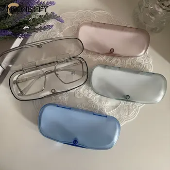 Şeffaf Taşınabilir Gözlük Kılıfları Su Geçirmez Plastik Güneş Gözlüğü saklama kutusu Sert Kabuk Tonları Kutusu okuma gözlüğü Koruyucu