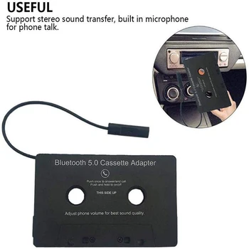 Bluetooth uyumlu 5.0 araç ses Stereo kaset teyp adaptörü Aux telefon Samsung için