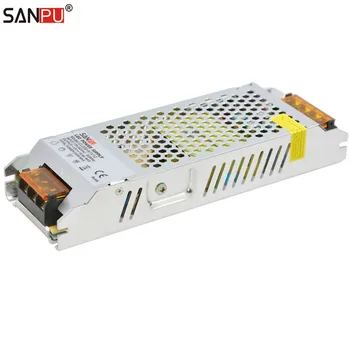 SANPU SMPS 24 V LED Güç Kaynağı Ünitesi 200 W 8A AC DC Aydınlatma Trafo 24VDC Sürücü Dönüştürücü için iç mekan LED ışığı şerit