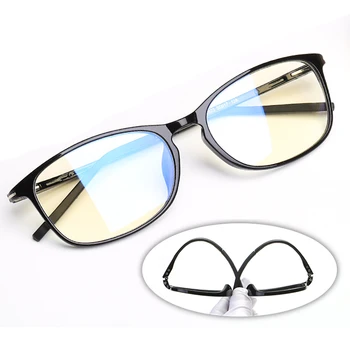 Anti mavi ışık gözlük erkekler mavi ışık radyasyon kadın TR90 bilgisayar koruma oyun gözlükleri mavi engelleme UV gözlük