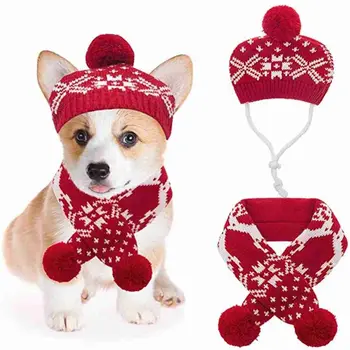 Moda Ayarı Kış İpli Köpek Kulak Muffs Pet Başlık Köpek Sıcak Şapka Pet Kap