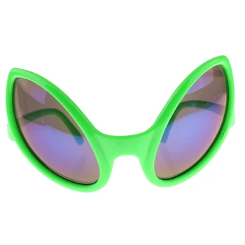 Komik uzaylı gözlük erkek kadın süslü elbise kostüm Cosplay parti eğlenceli güneş gözlüğü