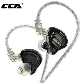 CCA PLA13 Metal Kablolu kulak içi kulaklık Monitör Kulaklık Kulaklık HiFi Müzik Bas En Iyi Spor Orthodynamic Kulaklık Mikrofon İle