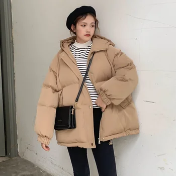 Kış kadın kapitone ceket ince ceket kız öğrenciler için Kore versiyonu 2022 yeni kapitone ceket ins kısa ekmek ceket gevşek