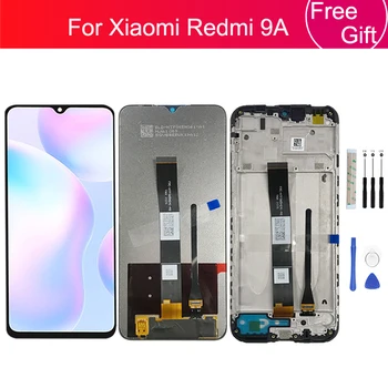 Xiaomi Redmi için 9a LCD Ekran Dokunmatik Ekran Digitizer Meclisi İçin Çerçeve İle Redmi 9c lcd Ekran Yedek Onarım Parçaları