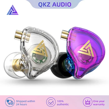 Orijinal QKZ AK6 artı Kulaklık HiFi Müzik Ayrılabilir Kablolu Kulaklıklar Hareketli Bobin Subwoofer Kulaklık Gürültü İptal Kulaklık