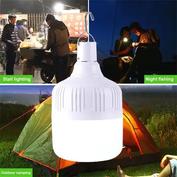 3 Modları açık taşınabilir LED acil durum ışıkları USB şarj edilebilir acil fener BARBEKÜ kamp ışık veranda sundurma bahçe