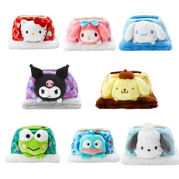 Kawaii Sanrio Peluş Bebek Hello Kittys Mymelody Cinnamoroll Kuromi Aksesuarları Sevimli Peluş Ev Tatami Oyuncaklar Kızlar için Hediye