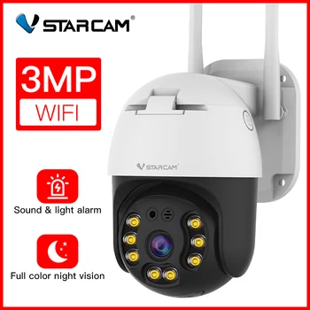 3MP WiFi kablosuz ip kamera 1080P Açık AI Otomatik İzleme Güvenlik HD Gece Görüş İki Yönlü Ses CCTV Gözetim Dome PTZ Kamera