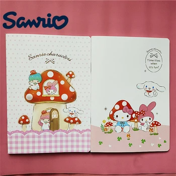 Sanrio Hello Kittys Dizüstü Kawaii Benim Melody Karikatür Cinnamoroll Desen Öğrenci Not Defteri Ödev Kitap Kırtasiye Oyuncak Kız