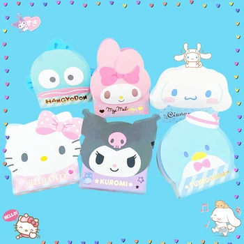 Sanrioed defterler Kawaii Anime Şekiller Benim Melody Kuromi Hello Kitty 84 Adet 3 Desenler Sevimli Öğrenciler Kırtasiye İşareti Çocuklar Hediyeler