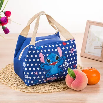 Disney karikatür yalıtım çantası Dikiş sevimli kutu çanta öğle yemeği barbekü peluş bebek çanta Açık buz tote çanta