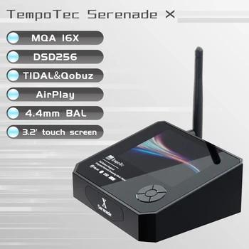 TempoTec Serenat X Masaüstü HIFI Çalar DAP USB DAC Çift ESS9219 DSD256 MQA 16X GELGİT Qobuz SPDIF Bluetooth Airplay
