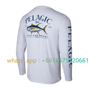 Pelajik Dişli Yaz Uzun kollu Balıkçı Gömleği Nefes Çabuk kuruyan Açık Erkekler Balıkçılık Kıyafetleri 2023 Anti Uv Balıkçılık Ceketler