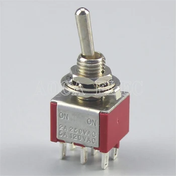 100 ADET MTS-223-A2-R (ON)-OFF - (ON) Anlık kırmızı Minyatür Geçiş Anahtarı
