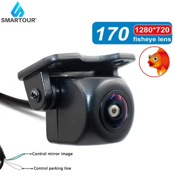 Smartour 170 derece HD Balıkgözü Lens Ters Kamera Araba Ön Yan Kamera Gece Görüş Oto Otopark Yardım Yedek Kamera
