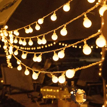 Tatil LED toplu süs ışıkları peri dize su geçirmez açık hava aydınlatması Noel düğün parti ışıkları dekorasyon USB / pil Gücü