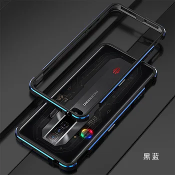 Nubia Redmagic 7S Pro Redmagic7Pro Oyun Telefon Tampon Metal Darbeye Dayanıklı Alüminyum Çerçeve Koruyucu Kapak İçin Kırmızı Sihirli 7S