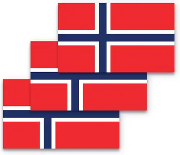 Norveç Bayrağı Araba Sticker için Uygun Bilgisayar Sticker tekerlekli çanta Duvar tampon çıkartması Su Geçirmez