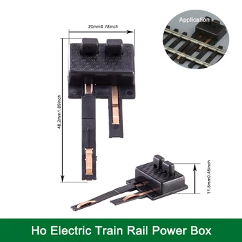 1: 87 Tren Modeli Rayları Tren Demiryolu Bağlantı Kutusu Ho Parça Güç Şeritleri Ho Model Tren Setleri DIY Modeli Yapma Kitleri