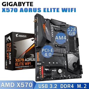 GIGABYTE X570 AORUS Elıte Wı-Fı AM4 Anakart DDR4 Desteği AMD Ryzen CPU R3 R5 R7 R9 Ryzen İşlemci AM4 M. 2 X570 Anakart