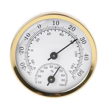 2 in 1 Termometre Higrometre Duvara Monte Mekanik Analog sıcaklık ölçer Nem Ölçer