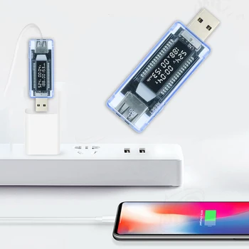 USB şarj aleti Test Cihazı Kapasitesi Test Cihazı USB 3-20V Şarj Cihazı Doktor Güç Ölçer Voltmetre Mobil Güç Dedektörü 30 % kapalı