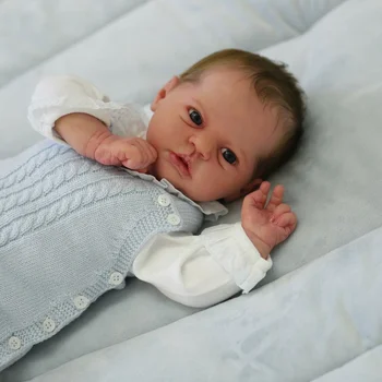 19 İnç Bitmemiş Yeniden Doğmuş Bebek Kiti Evi Gerçekçi Yumuşak Dokunmatik Taze Renk Bitmemiş Boyasız DIY Bebek Parçaları ile Bez Vücut