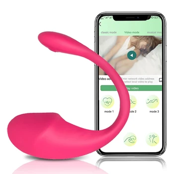 Seks Oyuncakları Bluetooth G Spot Yapay Penis Vibratör Kadınlar için APP Kablosuz Uzaktan Kumanda Giyim Titreşimli Yumurta Klitoris Kadın Külot yetişkinler için