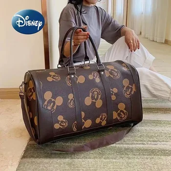 Disney Mickey Yeni Moda kadın Seyahat Çantası erkek ve kadın Bagaj Çantası Büyük Kapasiteli Tek omuz askılı çanta