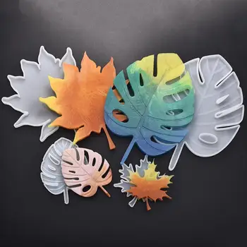 Akçaağaç Yaprağı Coaster silikon kalıp DIY Kristal Epoksi Reçine Döküm Kalıp Bardak Tepsisi Ev Dekorasyon El Yapımı El Sanatları