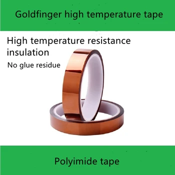 Goldfinger yüksek sıcaklık yapışkan bant Poliimid bant Kahverengi bant 3D baskı yalıtım sıcaklık dayanımı
