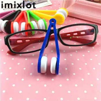 Imıxlot 10 adet/grup Mini Taşınabilir Gözlük Fırçaları Gözlük Güneş Gözlüğü Gözlük Mikrofiber Temizleyici Fırça Cam Temizleme Araçları