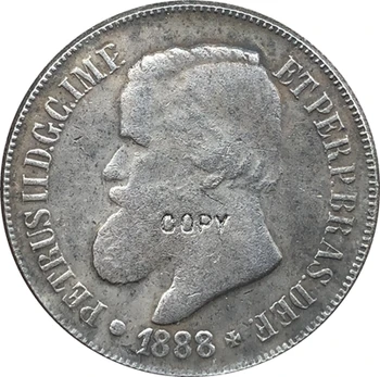 1888 Brezilya 500 Reis paraları KOPYA