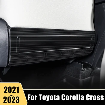 Araba Arka Koltuk Anti-Kick Paneli Koruyucu Çocuk Anti-kirli Kapak Trim Çıkartmalar Toyota Corolla Çapraz XG10 2021 2022 2023 Hibrid
