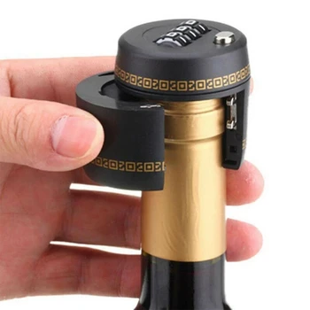 Plastik Şişe şifreli kilit 3 dijital şifreli kilit Şarap Stoper Vakum Fiş Cihazı Koruma Mobilya Donanım İçin