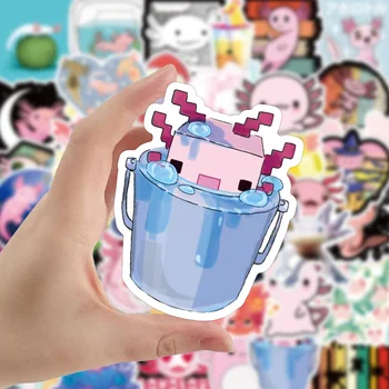 10/50 adet Sevimli Hayvan Axolotl Çıkartmalar Karikatür Anime Komik Çıkartmalar Oyuncaklar Çocuklar için DIY Karalama Defteri Dizüstü Bavul Dizüstü