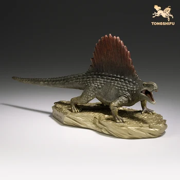 TONGSHİFU 1/20 Dimetrodon Dinozor Modeli Hayvan Figürü Tüm Bakır Süsler El Sanatları Yetişkin Noel Hediye Oyuncaklar Toplayıcı Dekorasyon