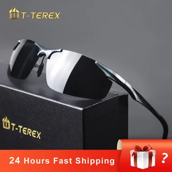 T-TEREX Polarize Güneş Gözlüğü Parlama Önleyici Lens Alüminyum Magnezyum Çerçeve Spor güneş gözlüğü Erkekler Kadınlar İçin Sürüş Balıkçılık Açık