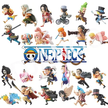 6 adet / grup Tek Parça WCF Şekil Seti Luffy Zoro Shanks Ace Nami PVC Anime aksiyon figürü Manga Koleksiyon Model Bebekler Oyuncaklar