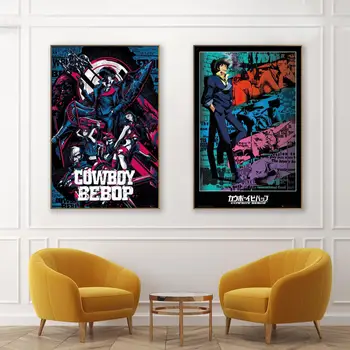 kovboy bebop Film TV gösterisi Anime Dekoratif Boyama Tuval Poster Duvar Sanatı Oturma Odası Posterler Yatak Odası Boyama