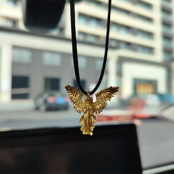 Araba Kolye Altın Koruyucu Melek Oto dikiz aynası askı süsleri İç Dekorasyon Aksesuarları