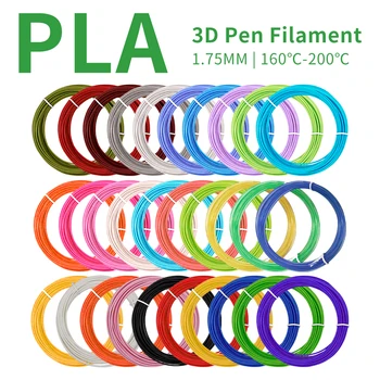 Erchang PLA Filament 3D Kalem 1.75 mm 50 100 200 Metre Renkli Güvenlik Plastik 3D Kolu Seti Yedekler 3d Yazıcı Kalem Tel