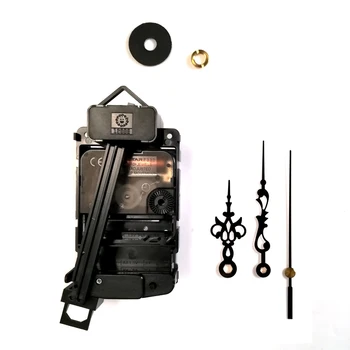 Ostar F333 Süpürme kuvars hareketi Sarkaç tahrik üniteleri Plastik Wiggler ve eller 9301 # siyah saat Aksesuarı