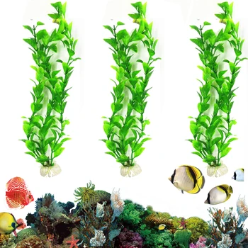 Yapay Yeşil Yosun Canlı Su Bitkileri Plastik Balık Tankı Bitki Süslemeleri Akvaryum Peyzaj Simülasyon Su Bitkileri